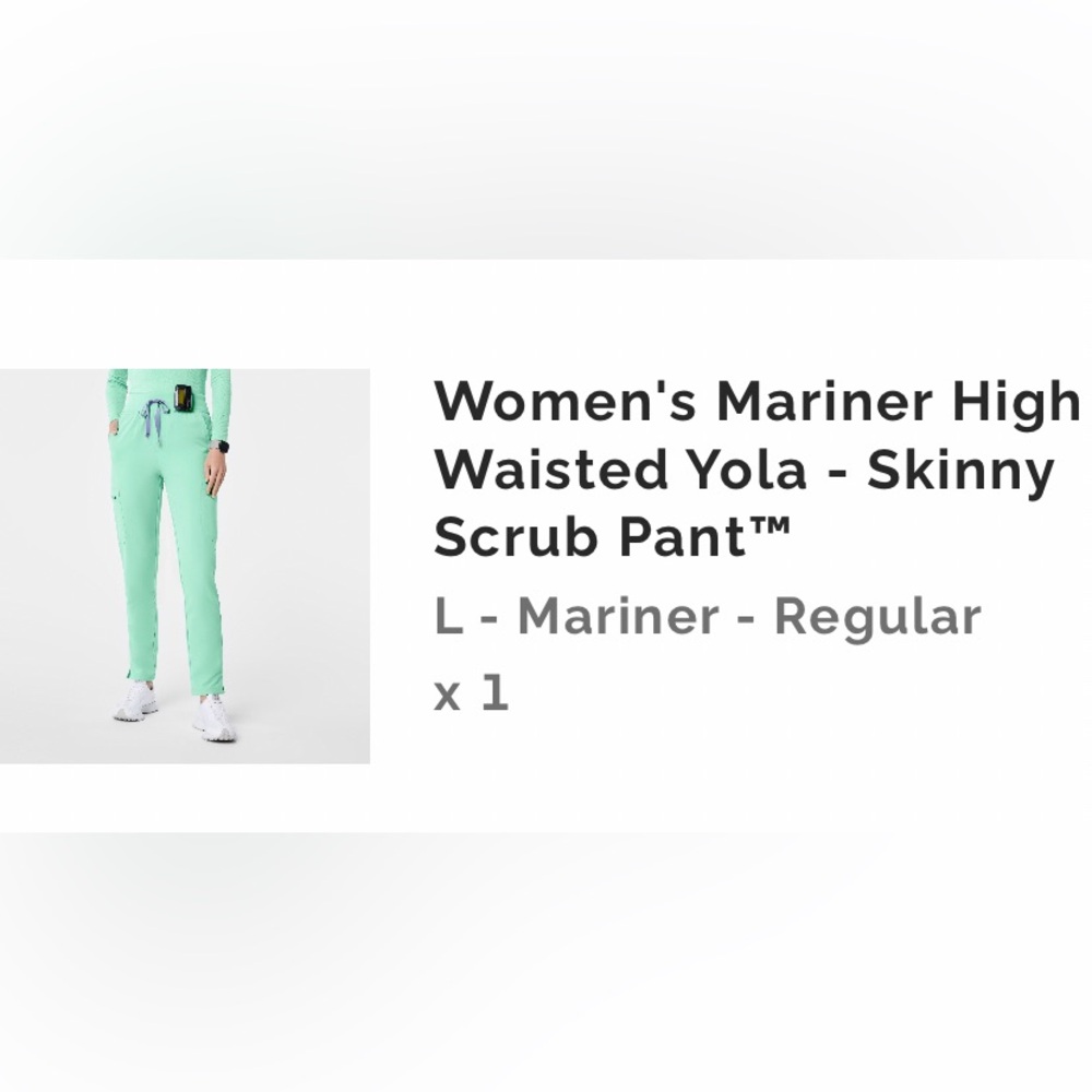 FIGS High Waisted Yola Pant (Mariner)